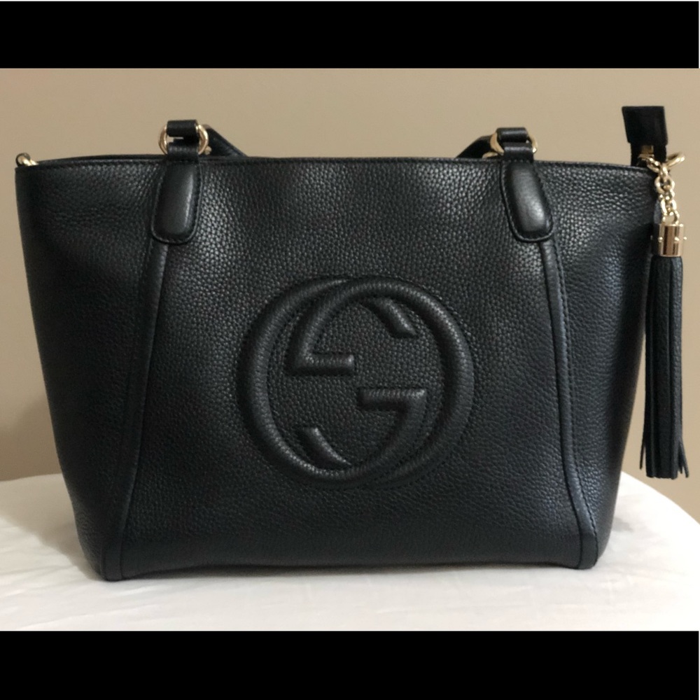 Gucci Soho Top Handle Leather Bag
